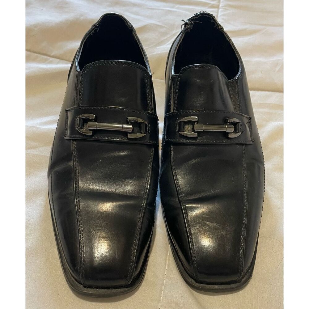 Stacy Adams Young Mans Leather Dress Shoes size 4 M